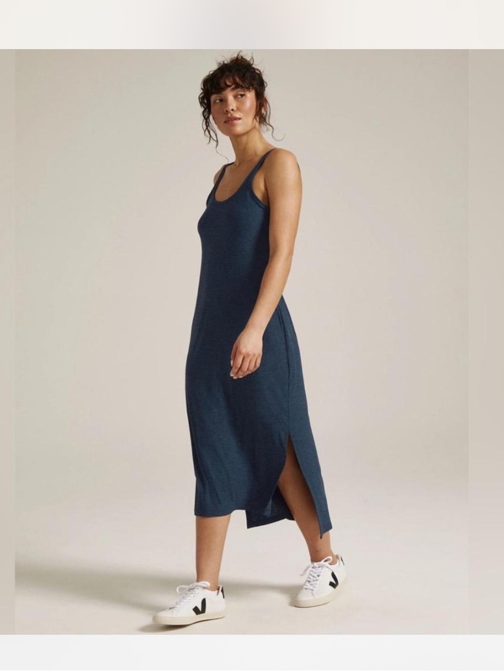 Beyond Yoga Navy Midi Dress